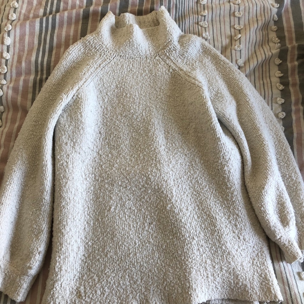 Cozy white turtleneck sweater